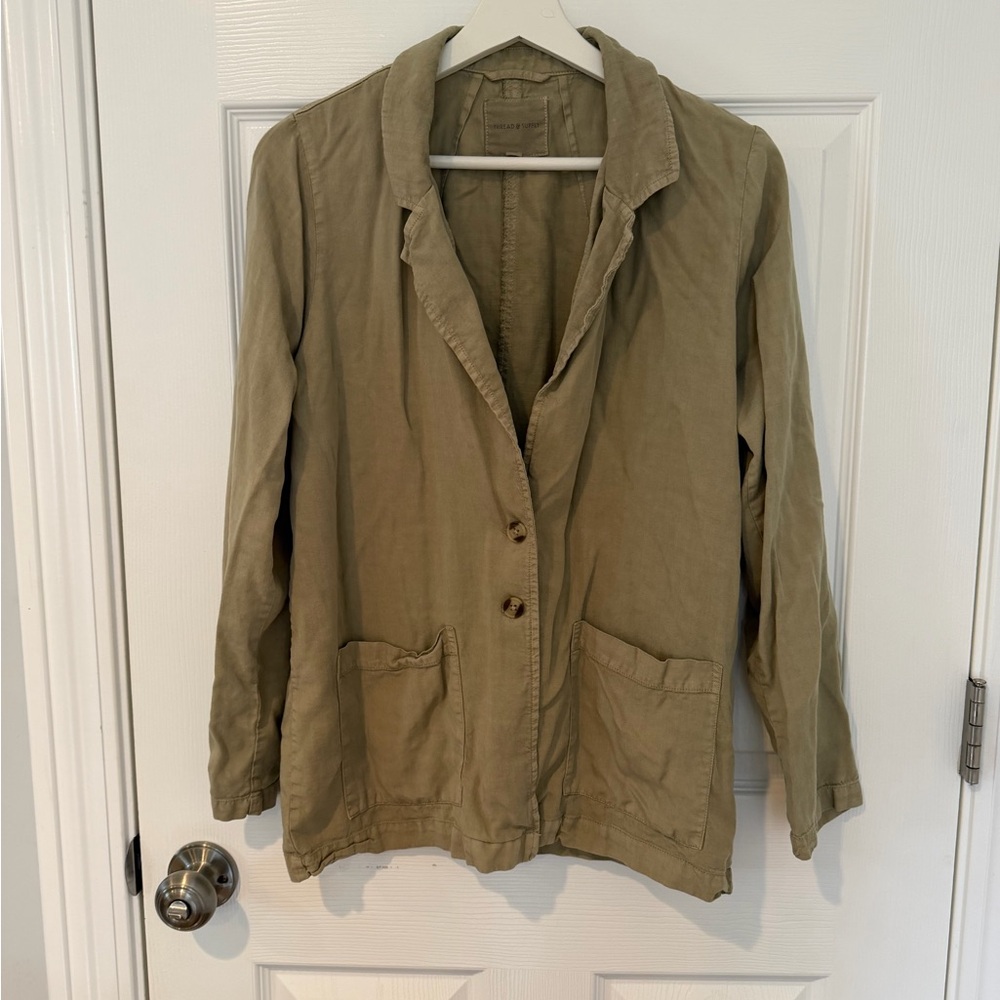 Thread & Supply Khaki Lightweight Jacket Blazer